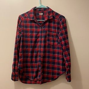Red and Navy Blue Flannel